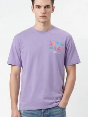 SnowDay Unisex Graphic Purple Tshirt size Large NWT